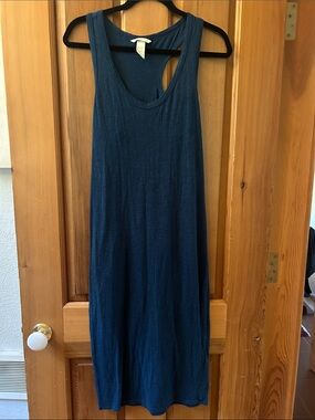 H&M Basics Navy Blue Maxi Tank Dress